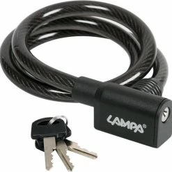 Lampa Kabelslot Fietsslot Supersterk| Krasvrije Kunststof Coating | Inclusief 3 Sleutels 80cm