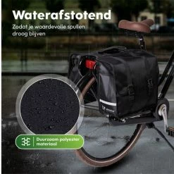 Ekostar® Dubbele Fietstas - NIEUW - Waterafstotend - 46 Liter - Reflectoren – Zwart – OOK Voor Elektrische Fietsen 18 Ekostar® Dubbele Fietstas - NIEUW - Waterafstotend - 46 Liter - Reflectoren – Zwart – OOK Voor Elektrische Fietsen -Windgoo Shop 550x543 3