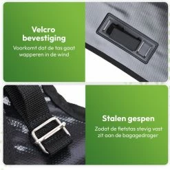 Ekostar Dubbele Fietstas - Waterdicht - 46 L - E-Bikes - Zwart - OOK Voor Elektrische Fietsen 15 Ekostar Dubbele Fietstas - Waterdicht - 46 L - E-Bikes - Zwart - OOK Voor Elektrische Fietsen -Windgoo Shop 550x543 4
