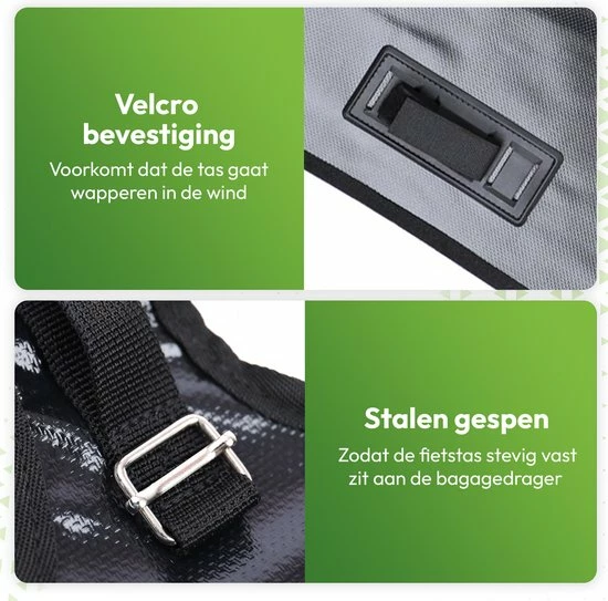 Ekostar Dubbele Fietstas - Waterdicht - 46 L - E-Bikes - Zwart - OOK Voor Elektrische Fietsen 5 Ekostar Dubbele Fietstas - Waterdicht - 46 L - E-Bikes - Zwart - OOK Voor Elektrische Fietsen - Afbeelding 5
