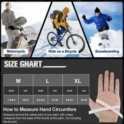 Alternative view of BOTC Fietshandschoenen Windproof/Waterproof - Handschoenen Met Touchscreen - M/L - Zwart-CG000111