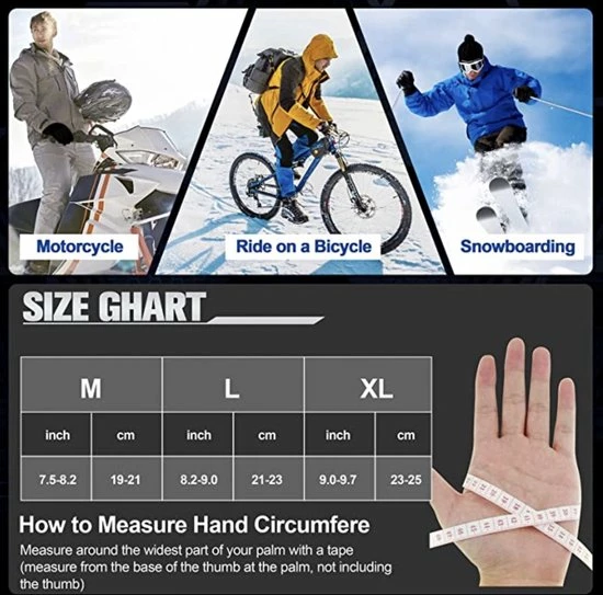 BOTC Fietshandschoenen Windproof/Waterproof - Handschoenen Met Touchscreen - M/L - Zwart-CG000111 2 BOTC Fietshandschoenen Windproof/Waterproof - Handschoenen Met Touchscreen - M/L - Zwart-CG000111 - Afbeelding 2
