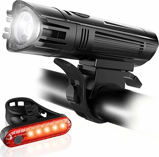 FIEZIO Fietsverlichting - USB Oplaadbaar LED Fietslampen Waterdicht 1 FIEZIO Fietsverlichting - USB Oplaadbaar LED Fietslampen Waterdicht