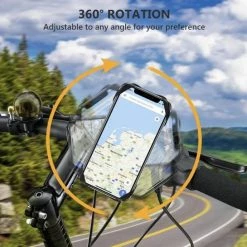 Merkloos Afneembare Mobiele Telefoon Houder Voor Op Je Fiets | Geschikt Voor Elk Toestel |Afneembaar | Houder Telefoon | Extra Stevig | Smartphone Houder | Stuur Houder | 360 Graden Draaibaar | Motor | Racefiets | Zwart -Windgoo Shop 550x545 19