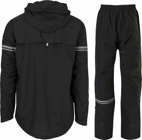 AGU Original Regenpak Essential - Zwart - XL - Dames & Heren - Waterdicht & Ademend 2 AGU Original Regenpak Essential - Zwart - XL - Dames & Heren - Waterdicht & Ademend - Afbeelding 2