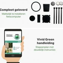 Vivid Green Draadloze Fietscomputer Snelheidsmeter - Mountainbike - Kilometerteller - Fiets Accessoires - Racefiets - Draadloos -Windgoo Shop 550x546 1