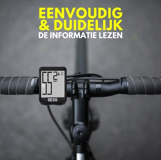 Fietscomputer Draadloos Waterdicht Kilometer En Snelheidsmeter Fiets -DESO Draadloze Fietscomputers Met Extra Groot Scherm 5 Fietscomputer Draadloos Waterdicht Kilometer En Snelheidsmeter Fiets -DESO Draadloze Fietscomputers Met Extra Groot Scherm - Afbeelding 5