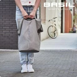 Basil City Fietsshopper - Enkele Fietstas - Grijs - 16 Liter -Windgoo Shop 550x547 8