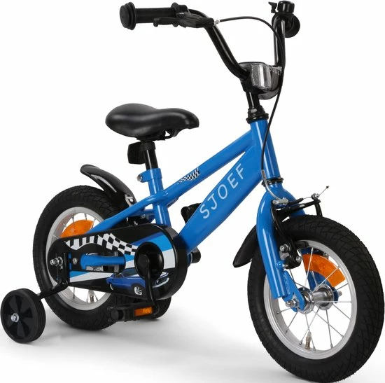 SJOEF Race Jongensfiets 12 Inch - Blauw 9 SJOEF Race Jongensfiets 12 Inch - Blauw - Afbeelding 9