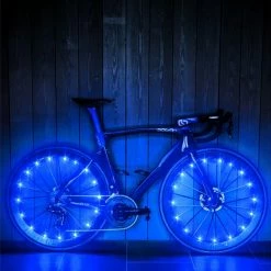 BOTC Wielverlichting Fiets - 20 Holders - Spaakverlichting LED - Lichtsnoer Fietswiel - 20 Leds - 220CM - Blauw -Windgoo Shop 550x549 10