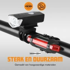 MM Brands Fietslamp - Fietsverlichting - Voorlicht En Achterlicht - USB Oplaadbaar - LED 12 MM Brands Fietslamp - Fietsverlichting - Voorlicht En Achterlicht - USB Oplaadbaar - LED -Windgoo Shop 550x549 4