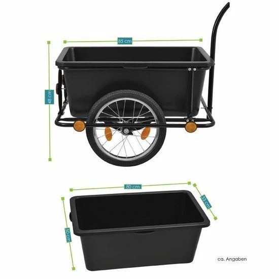 Hosel Fietskar / Aanhangwagen - 90 Liter 9 Hosel Fietskar / Aanhangwagen - 90 Liter - Afbeelding 9