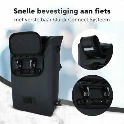 Living Nine Fietstas - Enkele - 20L - Waterdicht - Ook Voor Elektrische Fietsen - Dragen Als Handtas En Schoudertas - Zwart 13 Living Nine Fietstas - Enkele - 20L - Waterdicht - Ook Voor Elektrische Fietsen - Dragen Als Handtas En Schoudertas - Zwart -Windgoo Shop 550x550 1023
