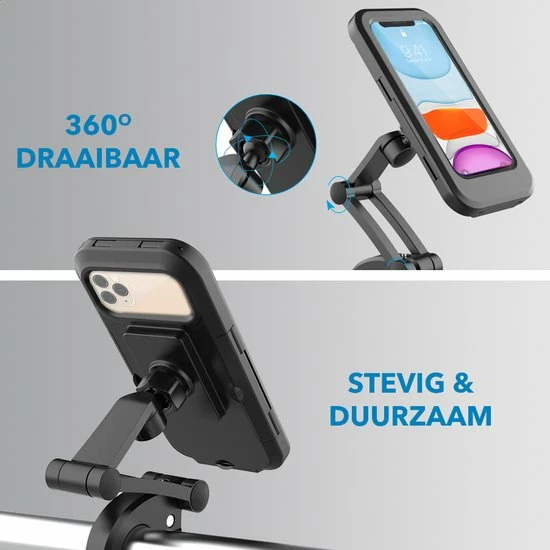 MW Telefoonhouder Fiets Waterdicht - Fietshouder Voor Smartphones - GSM Houder Fiets - 4 Tot 6'' 6 MW Telefoonhouder Fiets Waterdicht - Fietshouder Voor Smartphones - GSM Houder Fiets - 4 Tot 6'' - Afbeelding 6