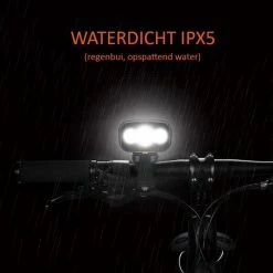 FIEZIO Fietsverlichting Set Oplaadbare USB Led Fietslamp Voor En Achter - Waterdicht - 3 Lichtstanden - 1500 Lumen -Windgoo Shop 550x550 106