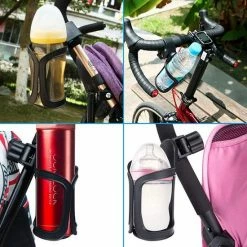 YONO Universele Bekerhouder Drinkfleshouder Kinderwagen Buggy En Fiets Bidonhouder Ook Geschikt Voor Joolz Zwart -Windgoo Shop 550x550 1104