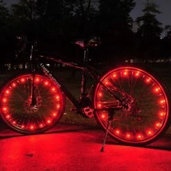 BOTC Wielverlichting Fiets - 20 Holders - Spaakverlichting LED - Lichtsnoer Fietswiel - Fiets Wiel Licht - 20 Leds - 220CM - Rood 15 BOTC Wielverlichting Fiets - 20 Holders - Spaakverlichting LED - Lichtsnoer Fietswiel - Fiets Wiel Licht - 20 Leds - 220CM - Rood -Windgoo Shop 550x550 1141