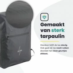 Voltano Luxe Fietstas / Rugtas 28L - Zwart - Enkele Pakaftas - 100% Waterdicht - Met Laptop Compartiment -Windgoo Shop 550x550 1162