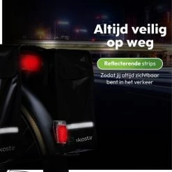Ekostar Dubbele Fietstas - Waterdicht - 46 L - E-Bikes - Zwart - OOK Voor Elektrische Fietsen 17 Ekostar Dubbele Fietstas - Waterdicht - 46 L - E-Bikes - Zwart - OOK Voor Elektrische Fietsen -Windgoo Shop 550x550 124