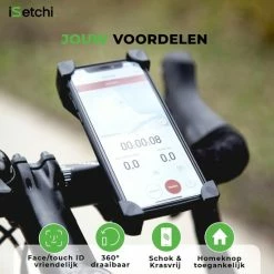 ISetchi Telefoonhouder Fiets Met 360 Graden Rotatie - Stevig & Stabiel - Ook Voor Scooter & Motor Gsm Telefoon Houder Fiets - Anti Shock & Vibratie Ontwerp - Fietshouder Smartphone Mobiel - Zwart 30 ISetchi Telefoonhouder Fiets Met 360 Graden Rotatie - Stevig & Stabiel - Ook Voor Scooter & Motor Gsm Telefoon Houder Fiets - Anti Shock & Vibratie Ontwerp - Fietshouder Smartphone Mobiel - Zwart -Windgoo Shop 550x550 13