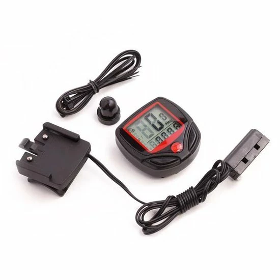 Merkloos Fiets Computer Met LCD Kilometerstand Snelheidsmeter 2 Merkloos Fiets Computer Met LCD Kilometerstand Snelheidsmeter - Afbeelding 2