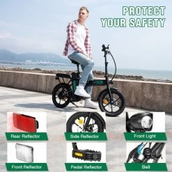 Hitway Elektrische Fiets | Opvouwbare E-bike | 16 Inch | 250W Motor | Zwart -Windgoo Shop 550x550 143