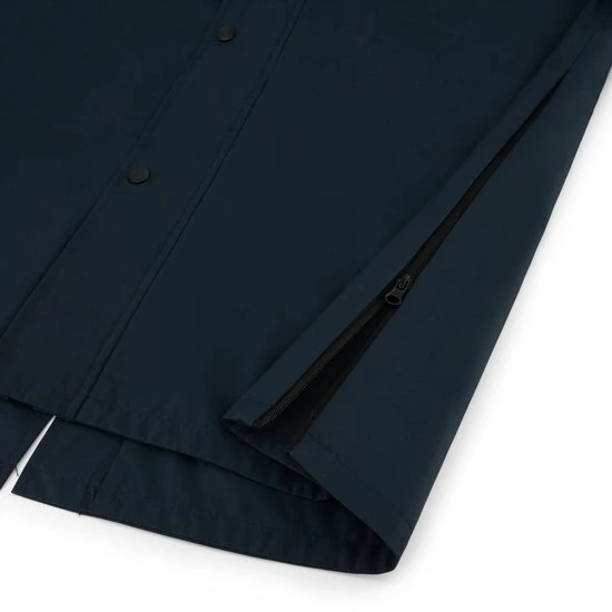 MGO Leisure Wear MGO Storm Extra Lange Regenjas - Dames Jack - Blauw - Maat L 4 MGO Leisure Wear MGO Storm Extra Lange Regenjas - Dames Jack - Blauw - Maat L - Afbeelding 4