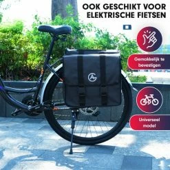 AG Fietstas 46 Liter - Dubbele Fietstas - Extra Veel Ruimte - Waterafstotend - Reflectoren Fietstassen - Electrische Fietsen - Zwart - Dubbel 17 AG Fietstas 46 Liter - Dubbele Fietstas - Extra Veel Ruimte - Waterafstotend - Reflectoren Fietstassen - Electrische Fietsen - Zwart - Dubbel -Windgoo Shop 550x550 165