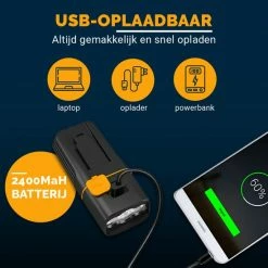 AXIMO Fietsverlichting 500 Lumen - Fietslamp USB Oplaadbaar LED - Voorlicht En Achterlicht - Fietslicht Set -Windgoo Shop 550x550 172