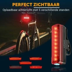 AXIMO Fietsverlichting 500 Lumen - Fietslamp USB Oplaadbaar LED - Voorlicht En Achterlicht - Fietslicht Set -Windgoo Shop 550x550 175