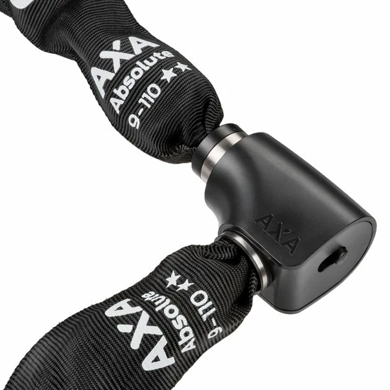 AXA - Absolute 9 - Kettingslot - ART 2 Slot Voor Fietsen - Extra Dikke Schakels - 110 Cm - 9 Mm - Zwart 3 AXA - Absolute 9 - Kettingslot - ART 2 Slot Voor Fietsen - Extra Dikke Schakels - 110 Cm - 9 Mm - Zwart - Afbeelding 3