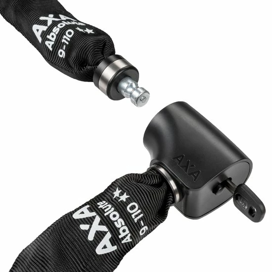 AXA - Absolute 9 - Kettingslot - ART 2 Slot Voor Fietsen - Extra Dikke Schakels - 110 Cm - 9 Mm - Zwart 4 AXA - Absolute 9 - Kettingslot - ART 2 Slot Voor Fietsen - Extra Dikke Schakels - 110 Cm - 9 Mm - Zwart - Afbeelding 4