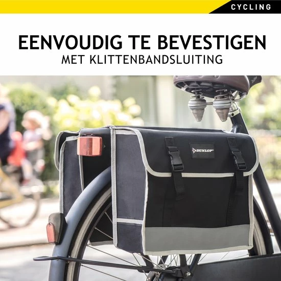 Dunlop - Dubbele Fietstas - Zwart - 26 L 6 Dunlop - Dubbele Fietstas - Zwart - 26 L - Afbeelding 6