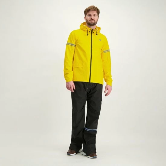 AGU Original Regenpak Essential - Geel/Zwart - L - Dames & Heren - Waterdicht & Ademend 27 AGU Original Regenpak Essential - Geel/Zwart - L - Dames & Heren - Waterdicht & Ademend - Afbeelding 27