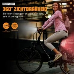 Alternative view of MM Brands Fietslamp - Fietsverlichting - Voorlicht En Achterlicht - USB Oplaadbaar - LED