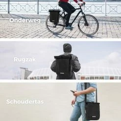 LifeGoods Fietstas - Enkel - 25L - Waterdicht - E-Bikes - Schouderbanden - Zwart -Windgoo Shop 550x550 272