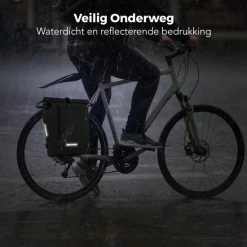 LifeGoods Fietstas - Enkel - 25L - Waterdicht - E-Bikes - Schouderbanden - Zwart -Windgoo Shop 550x550 273