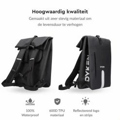 Dyken Fietstas Enkele - Waterdicht - Fietsrugzak - Schoudertas - 25L - Zwart 16 Dyken Fietstas Enkele - Waterdicht - Fietsrugzak - Schoudertas - 25L - Zwart -Windgoo Shop 550x550 280