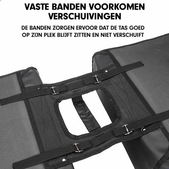 AG Fietstas -dubbele Fietstas - Fietstassen - Electrische Fietsen - Zwart - Dubbel - Waterdicht - 37 Liter -volwassenen - Elektrische Fiets - Reflectoren - 100% Polyster 8 AG Fietstas -dubbele Fietstas - Fietstassen - Electrische Fietsen - Zwart - Dubbel - Waterdicht - 37 Liter -volwassenen - Elektrische Fiets - Reflectoren - 100% Polyster - Afbeelding 8