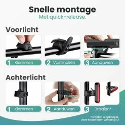 Eagle Electronics Eagle LED Fietsverlichting Set - USB Oplaadbaar Fietslicht - Waterdicht -Windgoo Shop 550x550 347