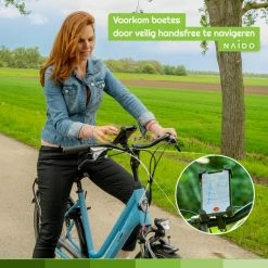 Naido Universele Telefoonhouder Fiets - Ook Voor Motor - GSM Houder - Fietshouder - Zwart -Windgoo Shop 550x550 367