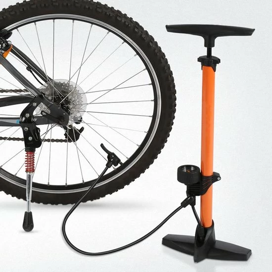 Strex Fietspomp - Drukmeter - 11 Bar Bal Pomp - Oranje 7 Strex Fietspomp - Drukmeter - 11 Bar Bal Pomp - Oranje - Afbeelding 7