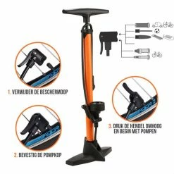 Strex Fietspomp - Drukmeter - 11 Bar Bal Pomp - Oranje 17 Strex Fietspomp - Drukmeter - 11 Bar Bal Pomp - Oranje -Windgoo Shop 550x550 402
