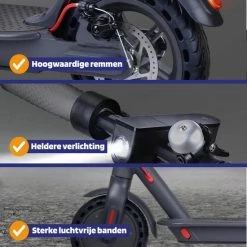 Kick&Move - Elektrische Step - E Scooter - Anti Lek Banden - 32 Km/u - App - LED Verlichting - Cruise Control - Schokbestendige Wielen - Anti Diefstal Optie -Windgoo Shop 550x550 43