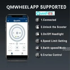 Kick&Move - Elektrische Step - E Scooter - Anti Lek Banden - 32 Km/u - App - LED Verlichting - Cruise Control - Schokbestendige Wielen - Anti Diefstal Optie -Windgoo Shop 550x550 44