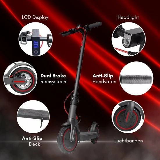 JORWAY - Elektrische Step - Voor Volwassenen - Kinderen -Steps - 25 Km/h - 30 Km 4 JORWAY - Elektrische Step - Voor Volwassenen - Kinderen -Steps - 25 Km/h - 30 Km - Afbeelding 4