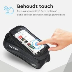 Dyken Frametas Fiets - Waterdichte Telefoonhouder - Fietstas Frame - Zwart 13 Dyken Frametas Fiets - Waterdichte Telefoonhouder - Fietstas Frame - Zwart -Windgoo Shop 550x550 461