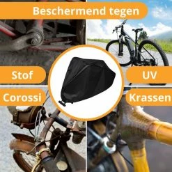 Coverz Fietshoes Voor 1 Fiets Waterdicht - Inclusief Gat Voor Slot - Beschermhoes - Cover - 190x65x98 Cm -Windgoo Shop 550x550 468