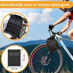 Coverz Fietshoes Voor 1 Fiets Waterdicht - Inclusief Gat Voor Slot - Beschermhoes - Cover - 190x65x98 Cm -Windgoo Shop 550x550 469