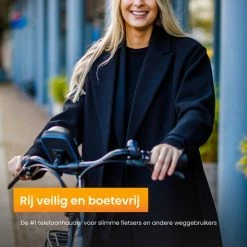 R2B Telefoonhouder Fiets Waterdicht Met 360 Graden Rotatie - Ook Voor Scooter & Motor - Gsm Houder Fiets - Zwart/Blauw - Fiets Accessoires - Model "Den Haag" -Windgoo Shop 550x550 479